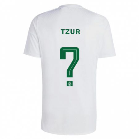 Kandiny Kinder Adi Tzur #0 Grün Blau Auswärtstrikot Trikot 2023/24 T-Shirt