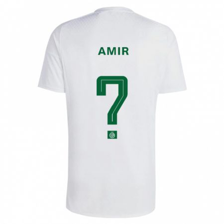 Kandiny Kinder Elad Amir #0 Grün Blau Auswärtstrikot Trikot 2023/24 T-Shirt