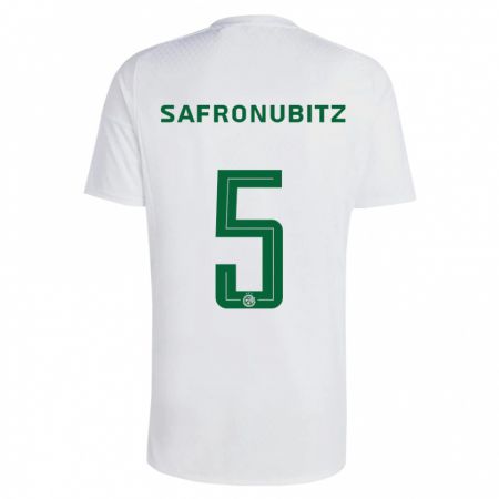 Kandiny Kinder Dan Safronubitz #5 Grün Blau Auswärtstrikot Trikot 2023/24 T-Shirt