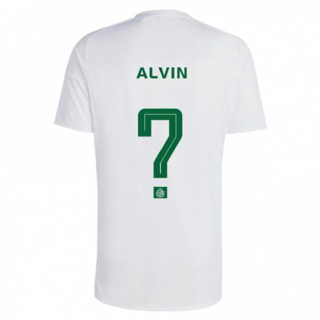 Kandiny Kinder Glenn Alvin #0 Grün Blau Auswärtstrikot Trikot 2023/24 T-Shirt