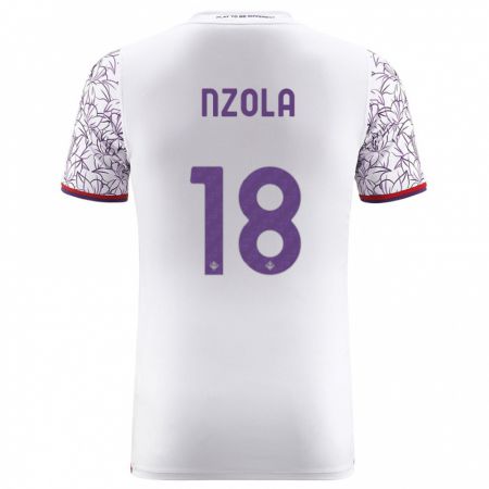 Kandiny Kinder M'bala Nzola #18 Weiß Auswärtstrikot Trikot 2023/24 T-Shirt