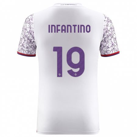 Kandiny Kinder Gino Infantino #19 Weiß Auswärtstrikot Trikot 2023/24 T-Shirt