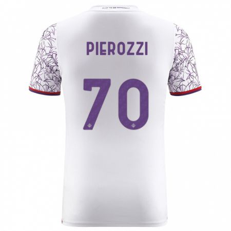 Kandiny Kinder Niccolò Pierozzi #70 Weiß Auswärtstrikot Trikot 2023/24 T-Shirt