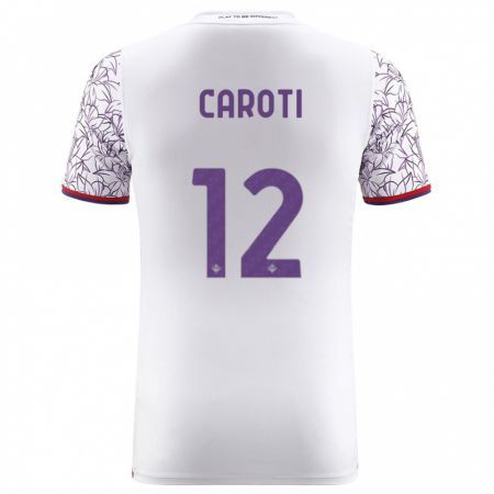 Kandiny Kinder Filippo Caroti #12 Weiß Auswärtstrikot Trikot 2023/24 T-Shirt