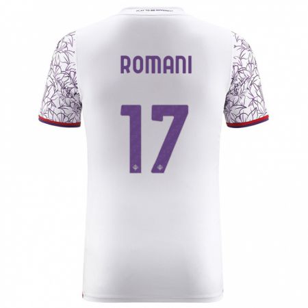 Kandiny Kinder Lorenzo Romani #17 Weiß Auswärtstrikot Trikot 2023/24 T-Shirt