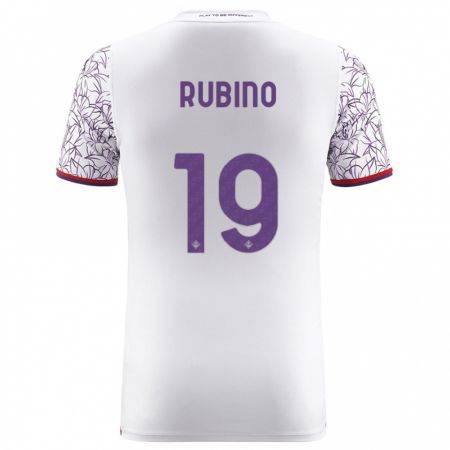 Kandiny Kinder Tommaso Rubino #19 Weiß Auswärtstrikot Trikot 2023/24 T-Shirt