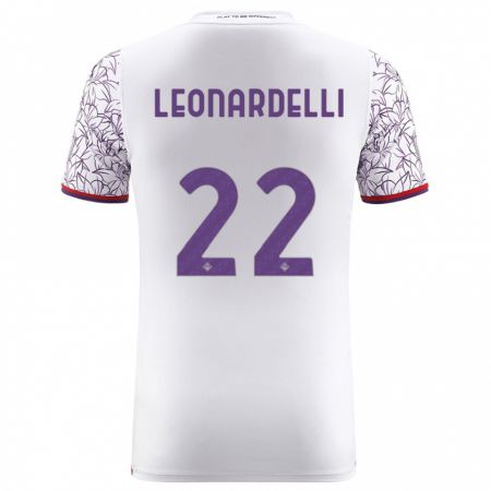 Kandiny Kinder Pietro Leonardelli #22 Weiß Auswärtstrikot Trikot 2023/24 T-Shirt