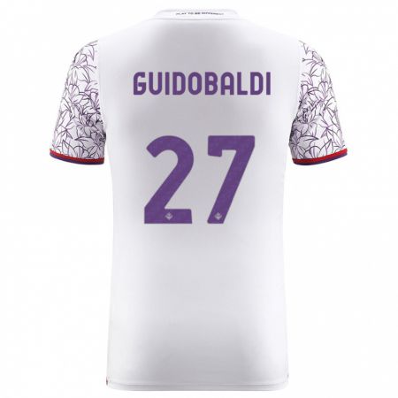 Kandiny Kinder Filippo Guidobaldi #27 Weiß Auswärtstrikot Trikot 2023/24 T-Shirt