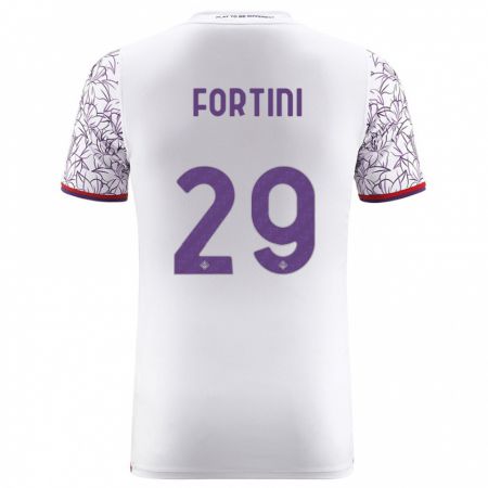 Kandiny Kinder Niccolò Fortini #29 Weiß Auswärtstrikot Trikot 2023/24 T-Shirt