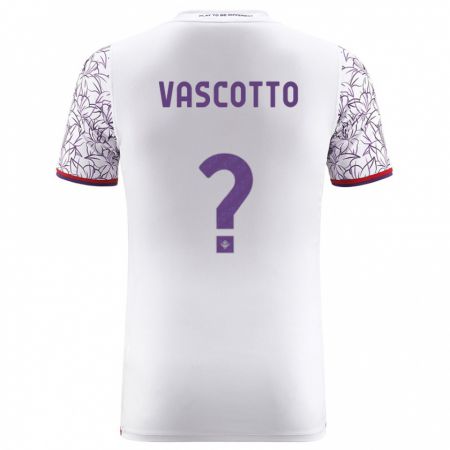 Kandiny Kinder Edoardo Vascotto #0 Weiß Auswärtstrikot Trikot 2023/24 T-Shirt