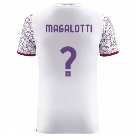 Kandiny Kinder Mattia Magalotti #0 Weiß Auswärtstrikot Trikot 2023/24 T-Shirt
