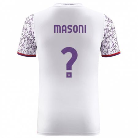 Kandiny Kinder Tommaso Masoni #0 Weiß Auswärtstrikot Trikot 2023/24 T-Shirt