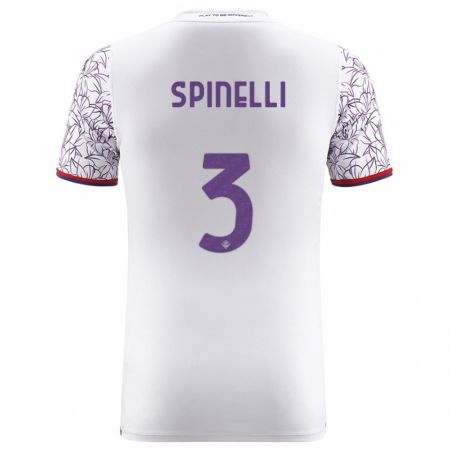 Kandiny Kinder Giorgia Spinelli #3 Weiß Auswärtstrikot Trikot 2023/24 T-Shirt