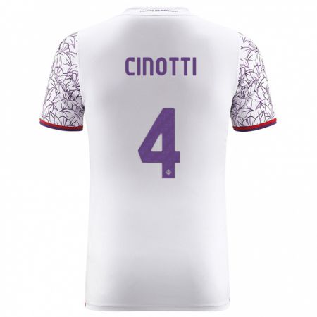 Kandiny Kinder Norma Cinotti #4 Weiß Auswärtstrikot Trikot 2023/24 T-Shirt