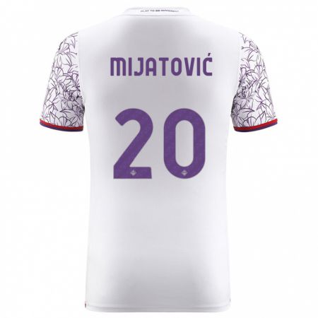Kandiny Kinder Milica Mijatović #20 Weiß Auswärtstrikot Trikot 2023/24 T-Shirt