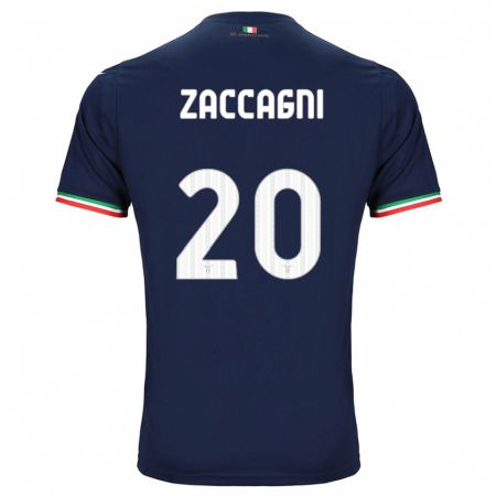 Kandiny Kinder Mattia Zaccagni #20 Marine Auswärtstrikot Trikot 2023/24 T-Shirt