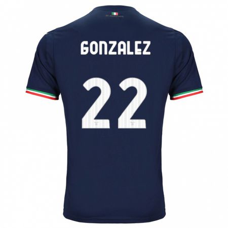 Kandiny Kinder Diego González #22 Marine Auswärtstrikot Trikot 2023/24 T-Shirt