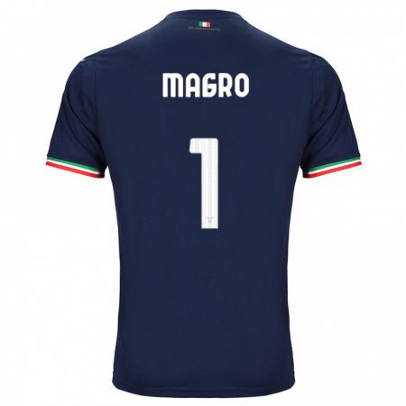 Kandiny Kinder Federico Magro #1 Marine Auswärtstrikot Trikot 2023/24 T-Shirt