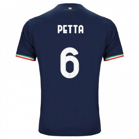 Kandiny Kinder Andrea Petta #6 Marine Auswärtstrikot Trikot 2023/24 T-Shirt