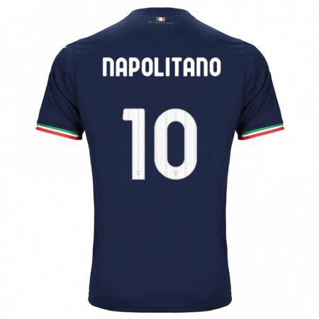 Kandiny Kinder Luca Napolitano #10 Marine Auswärtstrikot Trikot 2023/24 T-Shirt