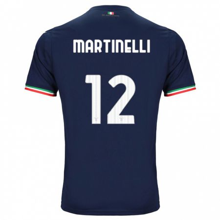 Kandiny Kinder Leonardo Martinelli #12 Marine Auswärtstrikot Trikot 2023/24 T-Shirt