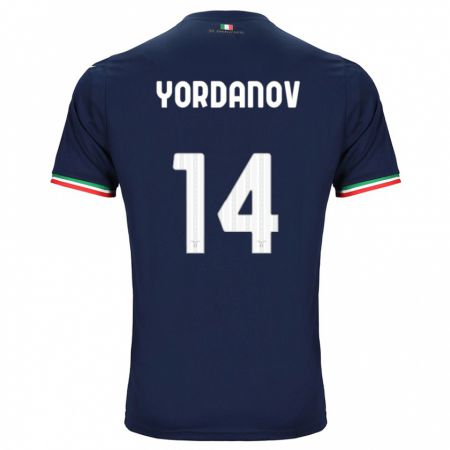 Kandiny Kinder Damyan Yordanov #14 Marine Auswärtstrikot Trikot 2023/24 T-Shirt