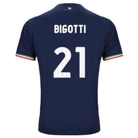 Kandiny Kinder Massimo Bigotti #21 Marine Auswärtstrikot Trikot 2023/24 T-Shirt