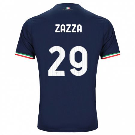 Kandiny Kinder Matteo Zazza #29 Marine Auswärtstrikot Trikot 2023/24 T-Shirt