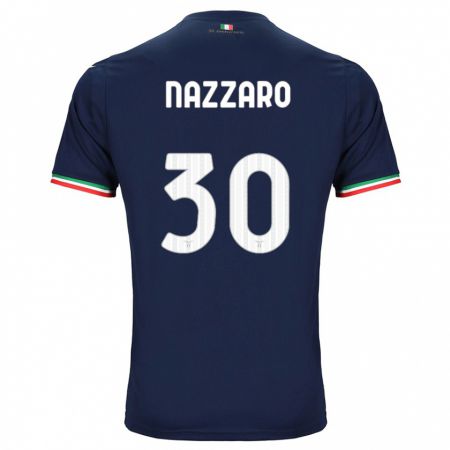 Kandiny Kinder Marco Nazzaro #30 Marine Auswärtstrikot Trikot 2023/24 T-Shirt