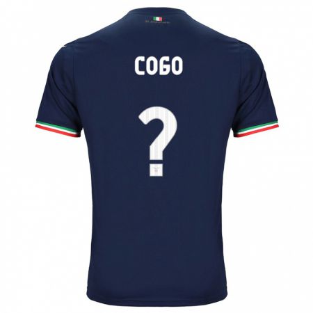 Kandiny Kinder Giovanni Cogo #0 Marine Auswärtstrikot Trikot 2023/24 T-Shirt