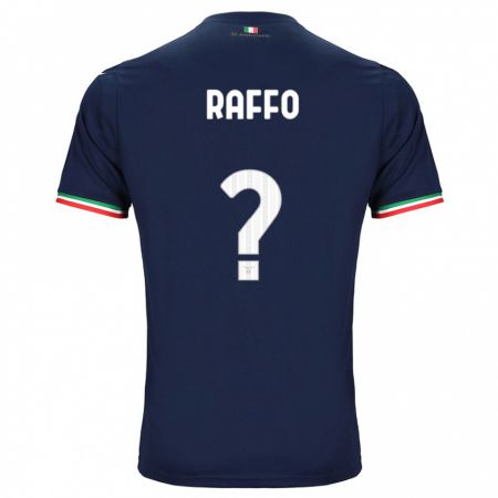 Kandiny Kinder Edoardo Raffo #0 Marine Auswärtstrikot Trikot 2023/24 T-Shirt