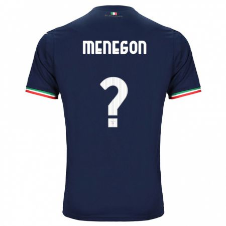 Kandiny Kinder Riccardo Menegon #0 Marine Auswärtstrikot Trikot 2023/24 T-Shirt