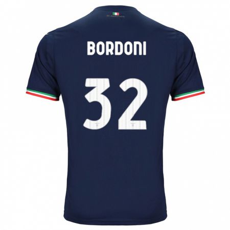 Kandiny Kinder Tommaso Bordoni #32 Marine Auswärtstrikot Trikot 2023/24 T-Shirt