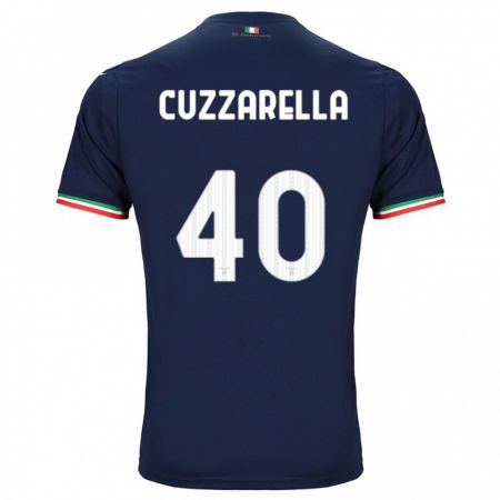 Kandiny Kinder Cristian Cuzzarella #40 Marine Auswärtstrikot Trikot 2023/24 T-Shirt