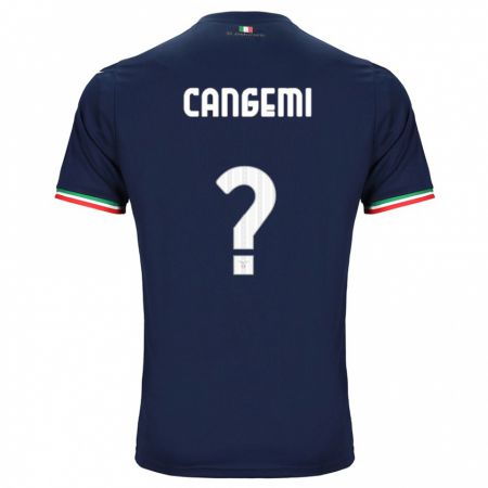 Kandiny Kinder Emanuele Cangemi #0 Marine Auswärtstrikot Trikot 2023/24 T-Shirt