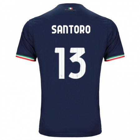 Kandiny Kinder Martina Santoro #13 Marine Auswärtstrikot Trikot 2023/24 T-Shirt
