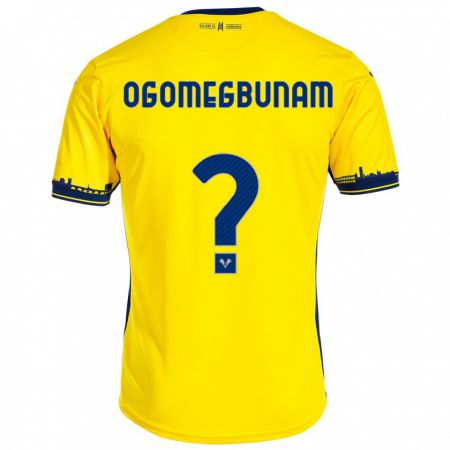 Kandiny Kinder Izu Ogomegbunam #0 Gelb Auswärtstrikot Trikot 2023/24 T-Shirt