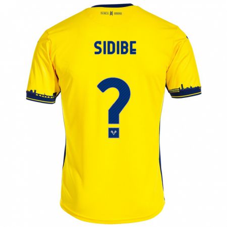 Kandiny Kinder Amoro Sidibe #0 Gelb Auswärtstrikot Trikot 2023/24 T-Shirt
