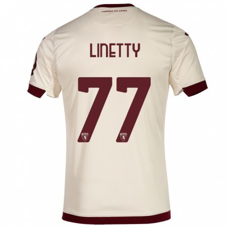 Kandiny Kinder Karol Linetty #77 Sekt Auswärtstrikot Trikot 2023/24 T-Shirt