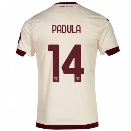 Kandiny Kinder Cristian Padula #14 Sekt Auswärtstrikot Trikot 2023/24 T-Shirt