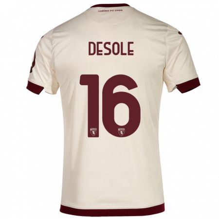 Kandiny Kinder Fabio Desole #16 Sekt Auswärtstrikot Trikot 2023/24 T-Shirt