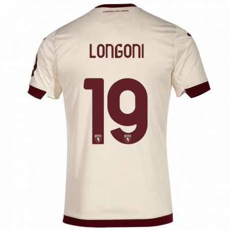 Kandiny Kinder Marco Longoni #19 Sekt Auswärtstrikot Trikot 2023/24 T-Shirt