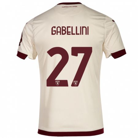 Kandiny Kinder Tommaso Gabellini #27 Sekt Auswärtstrikot Trikot 2023/24 T-Shirt
