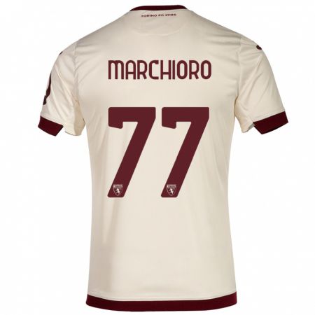 Kandiny Kinder Raffaele Marchioro #77 Sekt Auswärtstrikot Trikot 2023/24 T-Shirt