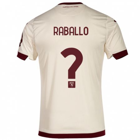 Kandiny Kinder Alessio Raballo #0 Sekt Auswärtstrikot Trikot 2023/24 T-Shirt