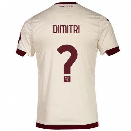 Kandiny Kinder Matteo Dimitri #0 Sekt Auswärtstrikot Trikot 2023/24 T-Shirt