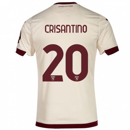 Kandiny Kinder Giulia Crisantino #20 Sekt Auswärtstrikot Trikot 2023/24 T-Shirt