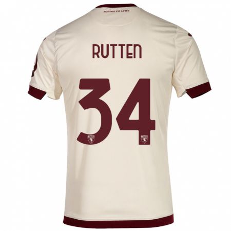 Kandiny Kinder Jill Rutten #34 Sekt Auswärtstrikot Trikot 2023/24 T-Shirt