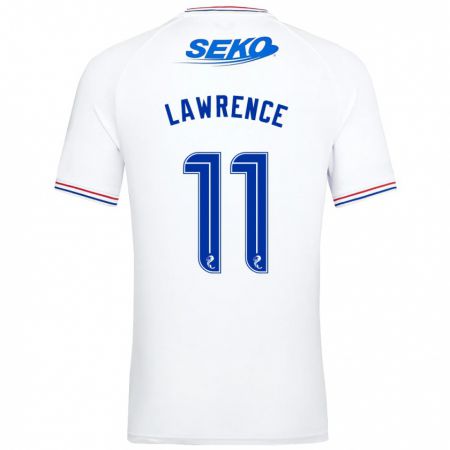 Kandiny Kinder Tom Lawrence #11 Weiß Auswärtstrikot Trikot 2023/24 T-Shirt