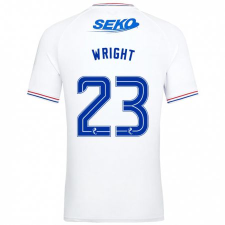 Kandiny Kinder Scott Wright #23 Weiß Auswärtstrikot Trikot 2023/24 T-Shirt